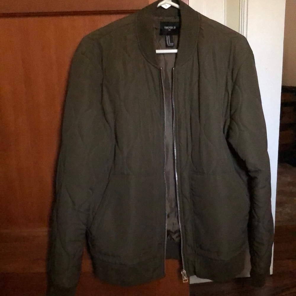 Men’s Stitched Pattern Bomber jacket